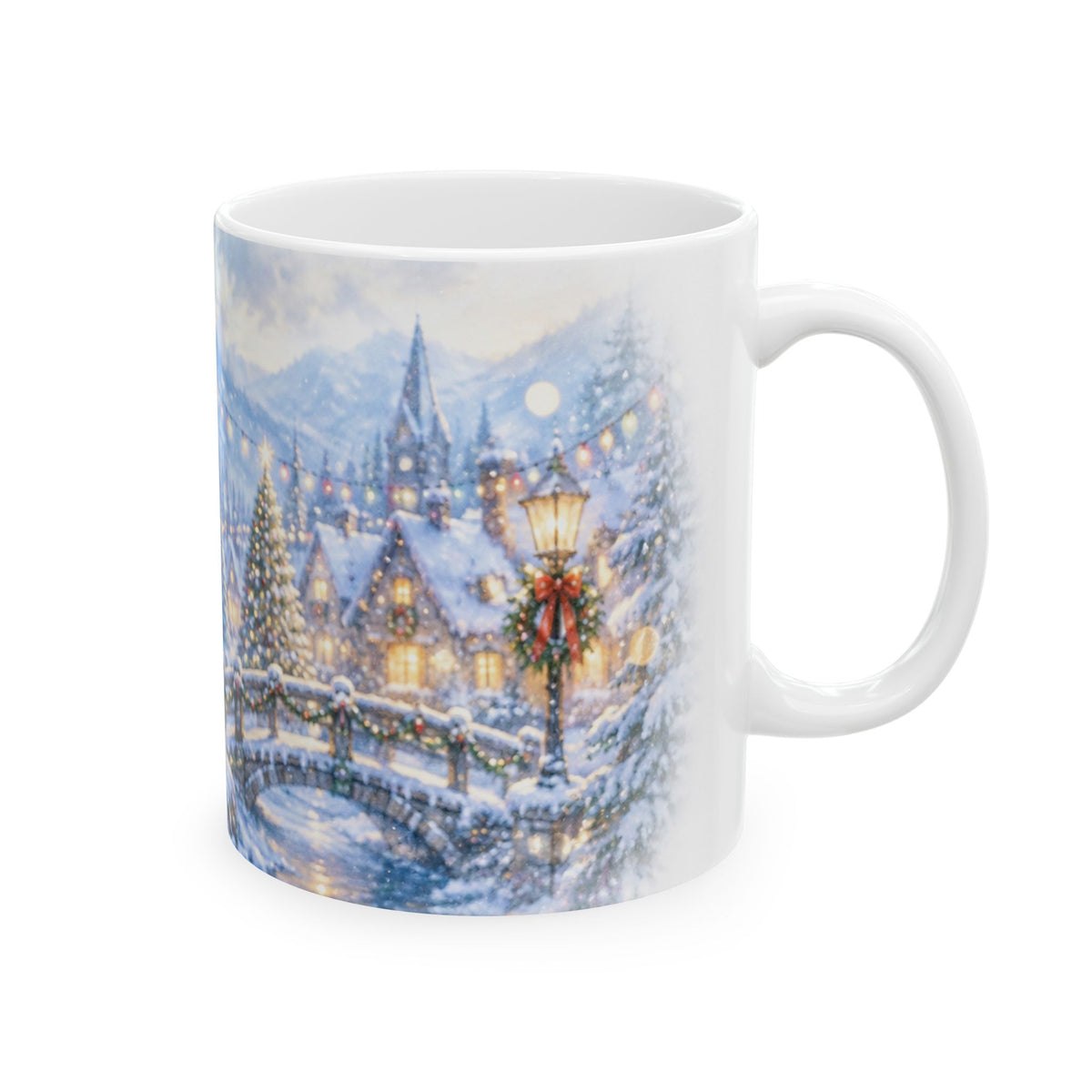 Winter Owl Christmas Mug – Snowy Woodland Holiday Coffee Cup