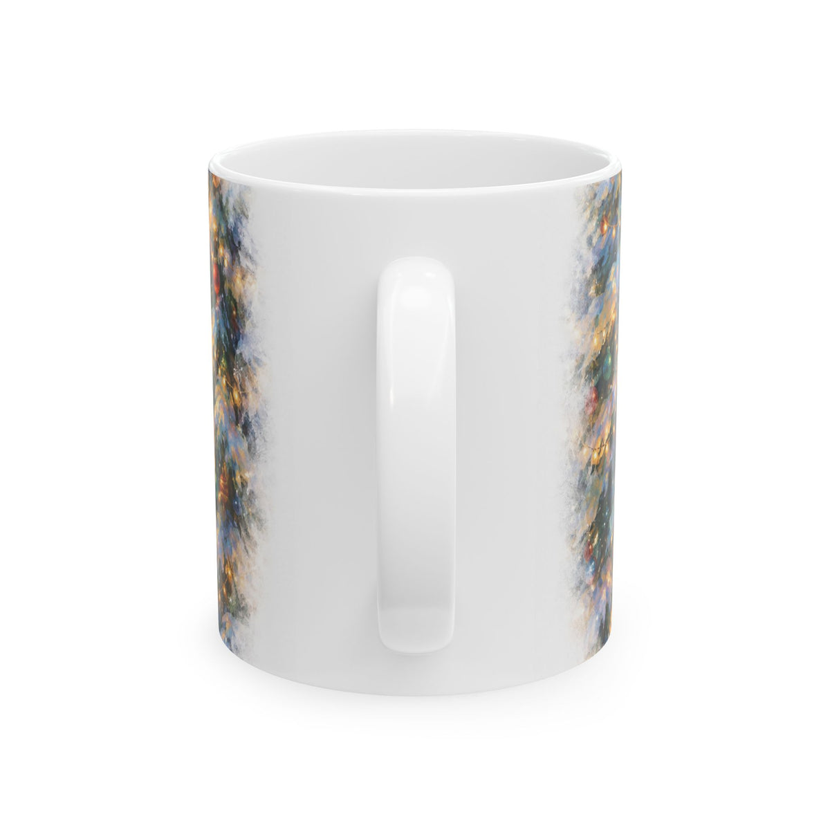 Winter Cabin Christmas Ceramic Mug