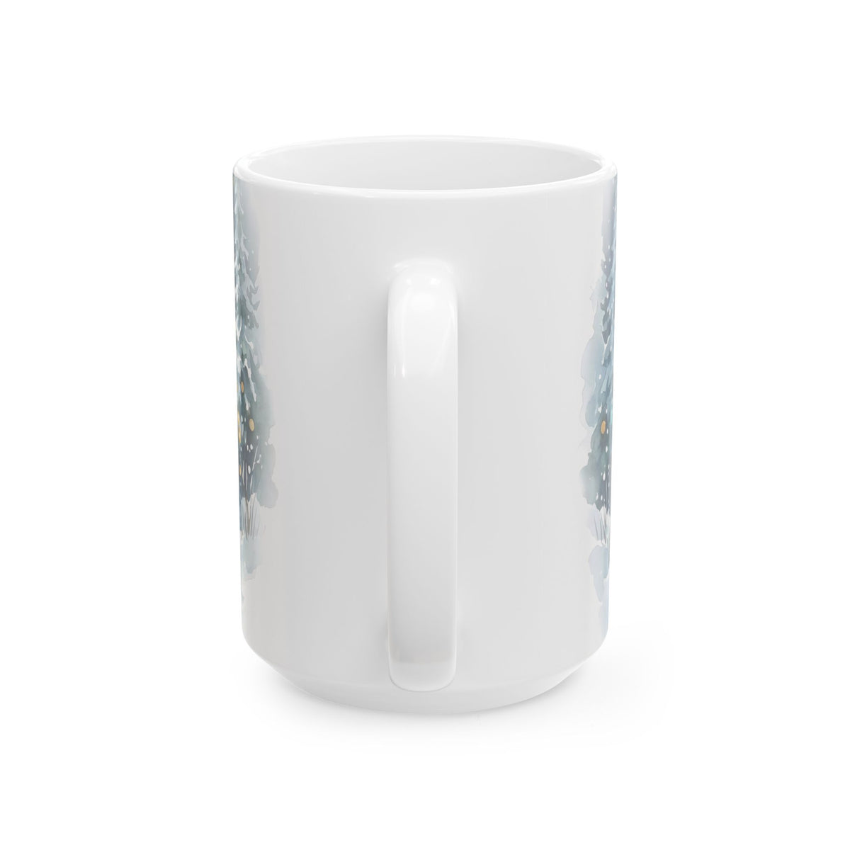 Winter Forest Christmas Tree Ceramic Mug