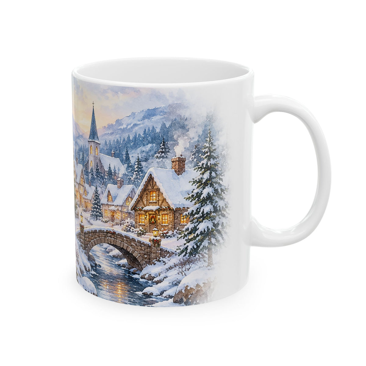 Winter Village Christmas Mug