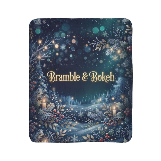 Brambel & Bokeh Enchanted Forest Fleece Sherpa Blanket