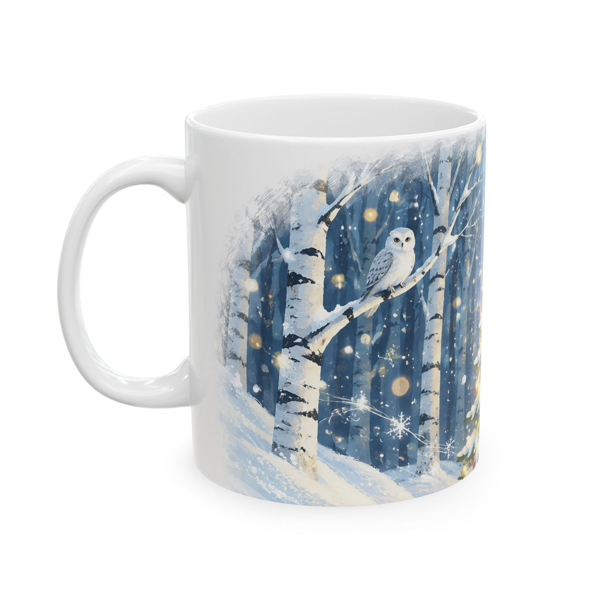 Winter Christmas Tree Ceramic Mug