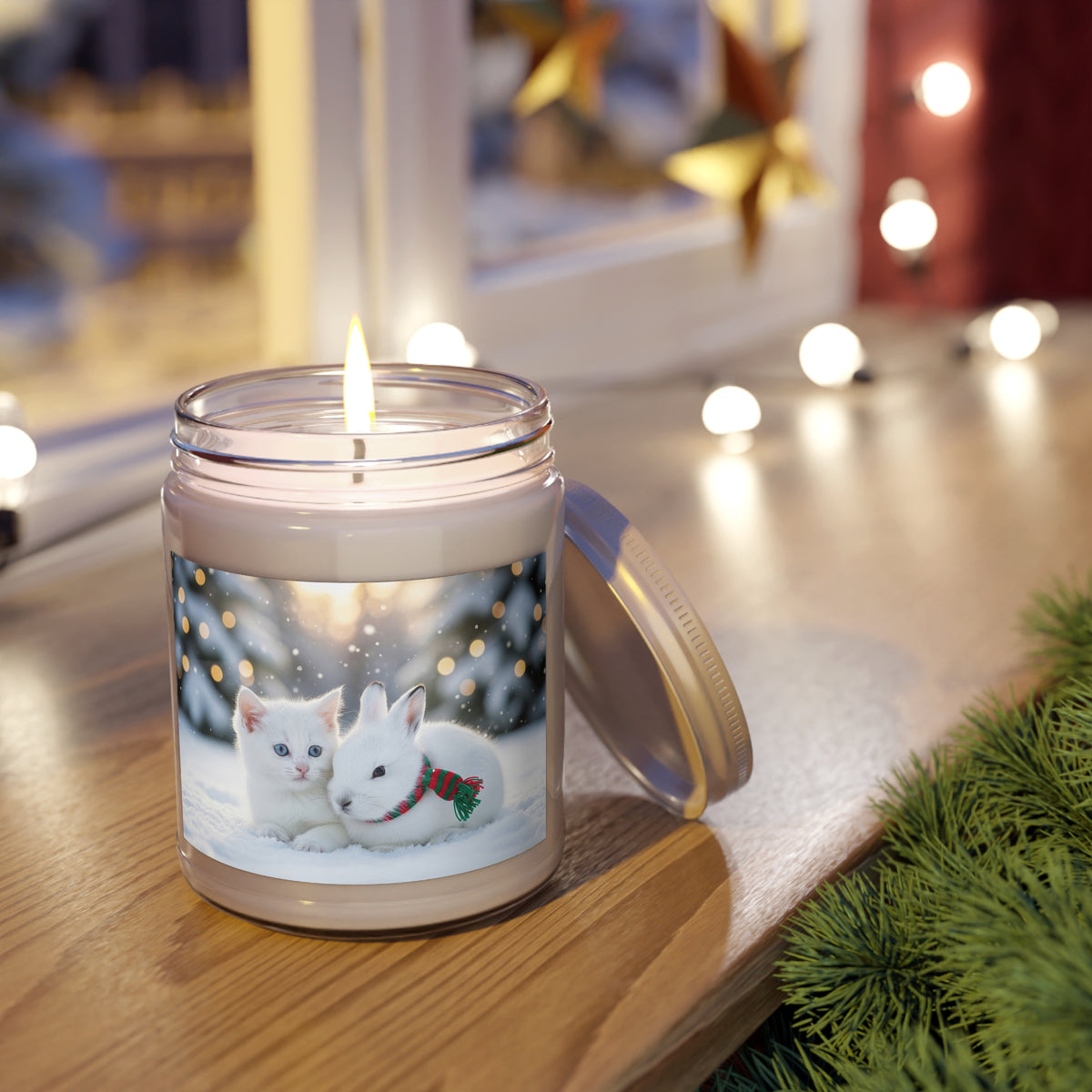 Winter Kittens Scented Soy Candle