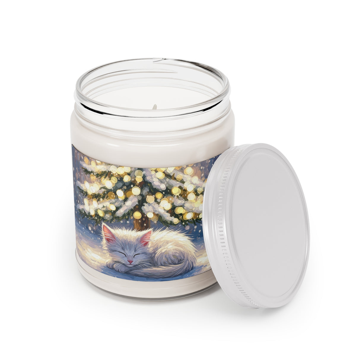Cozy Christmas Kitten Scented Soy Candle