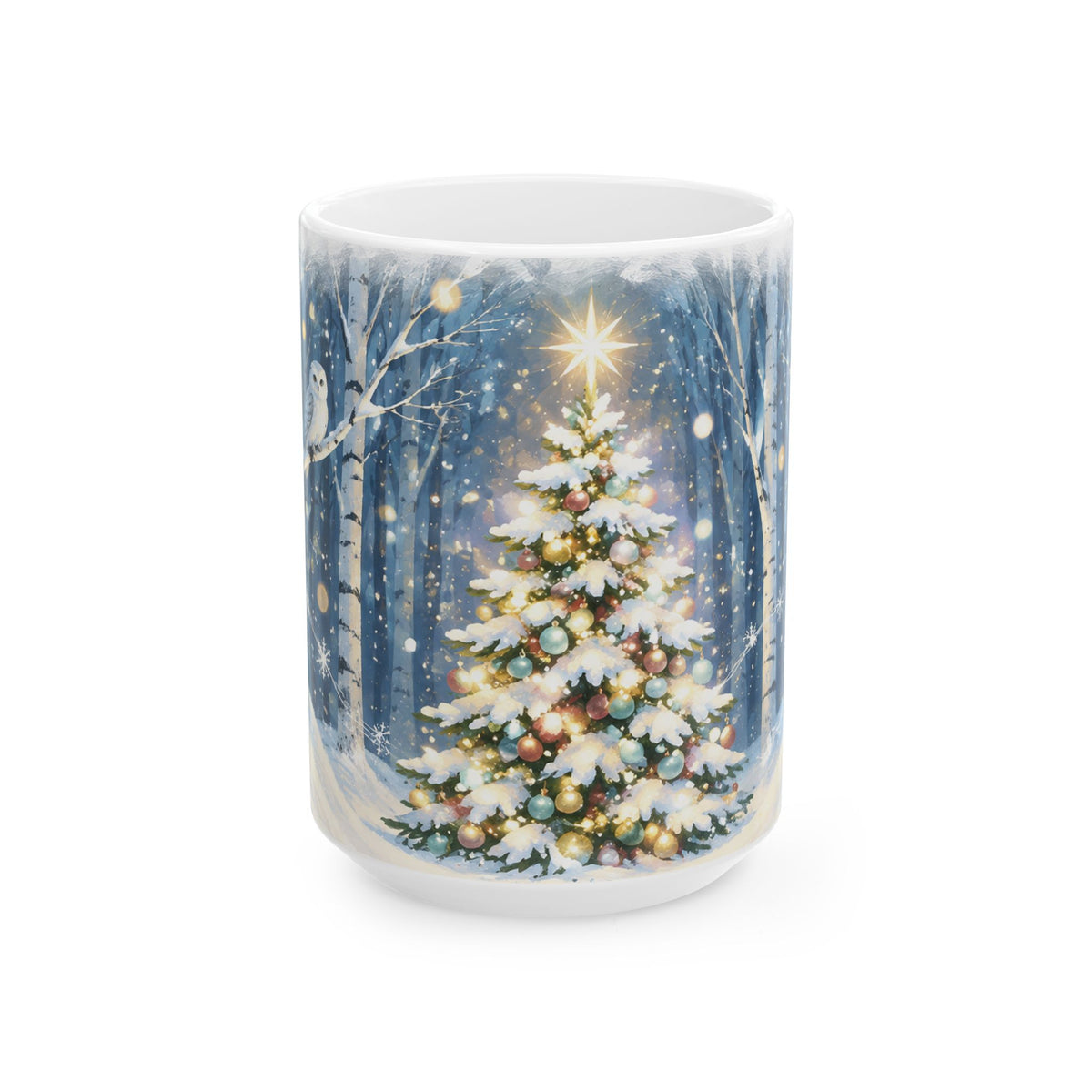 Winter Christmas Tree Ceramic Mug