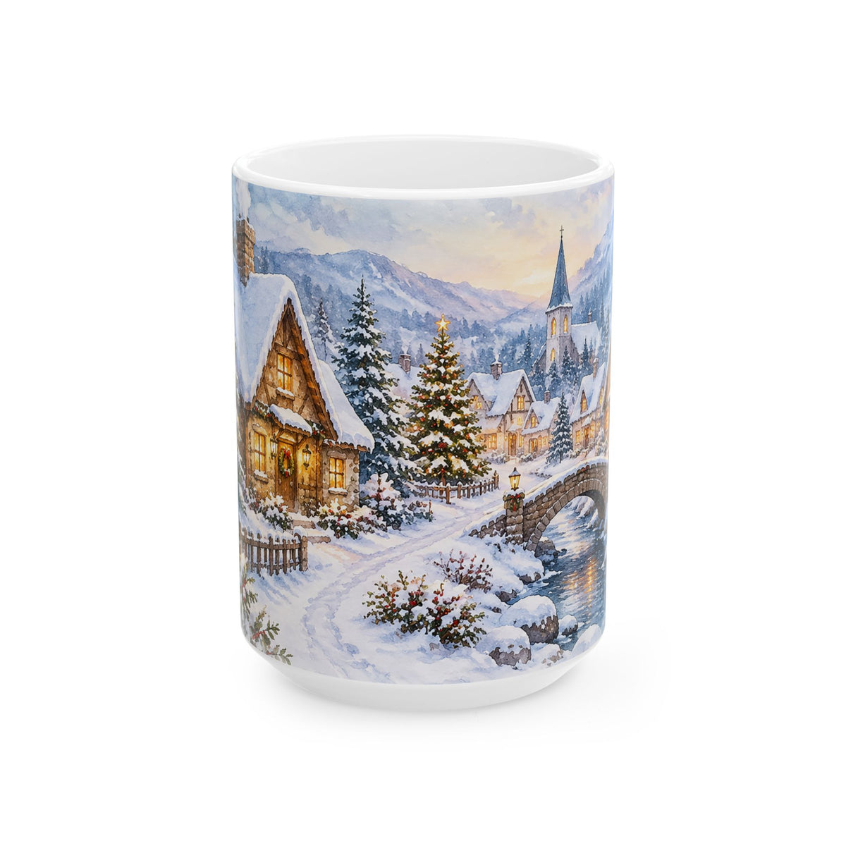 Winter Village Christmas Mug