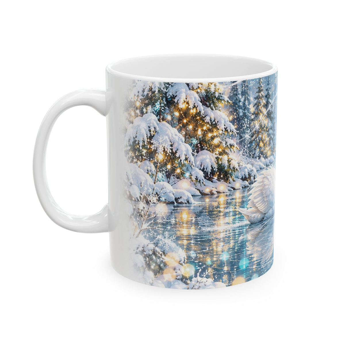 Winter Swan Ceramic Mug