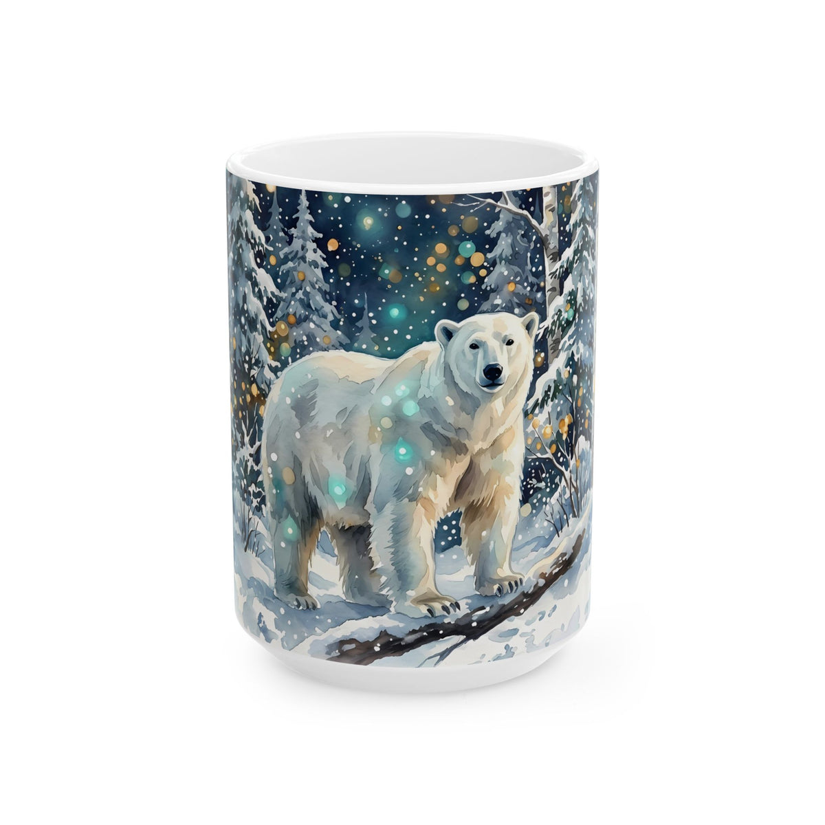 Polar Bear Winter Wonderland Ceramic Mug