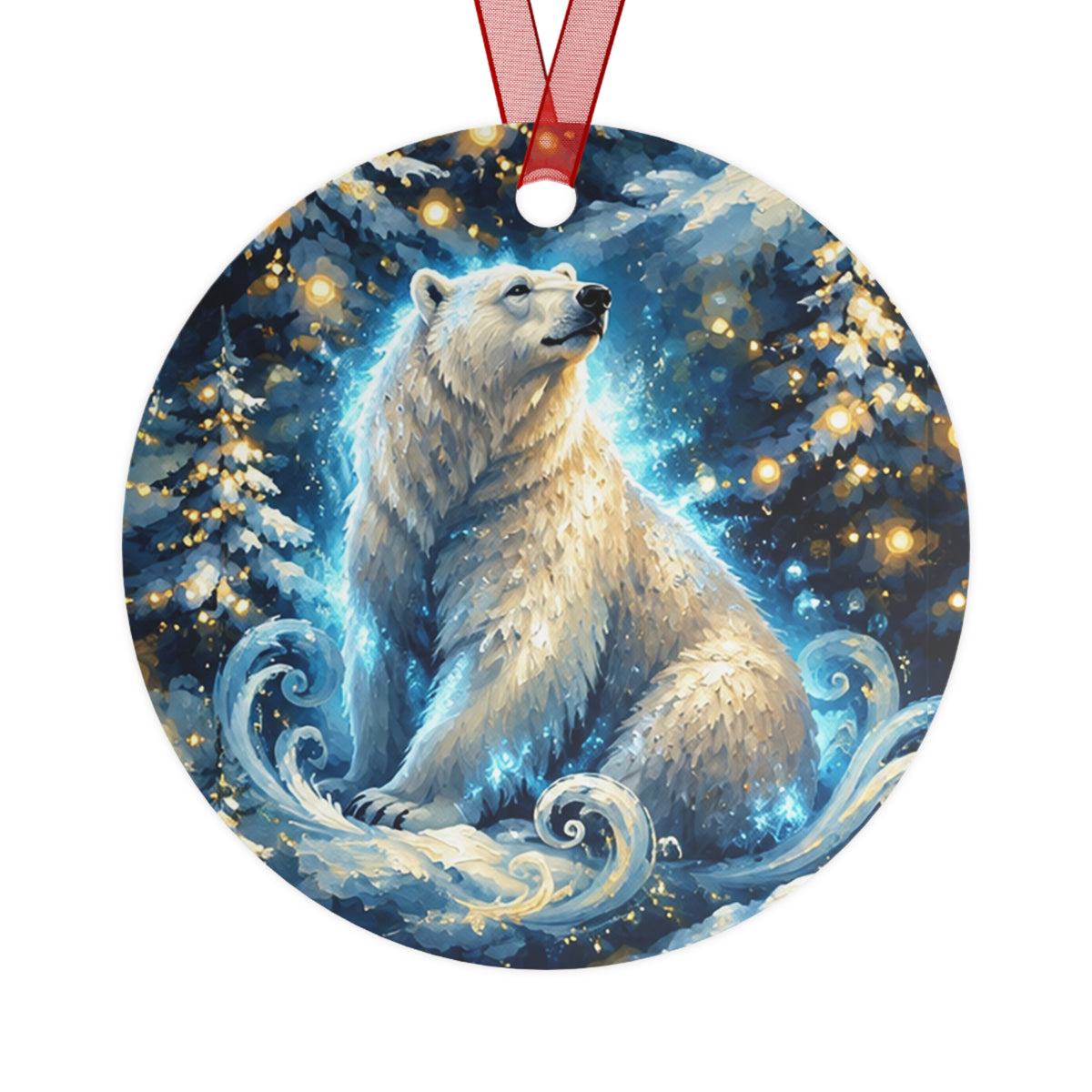 Polar Bear Winter Wonderland Christmas Ornament