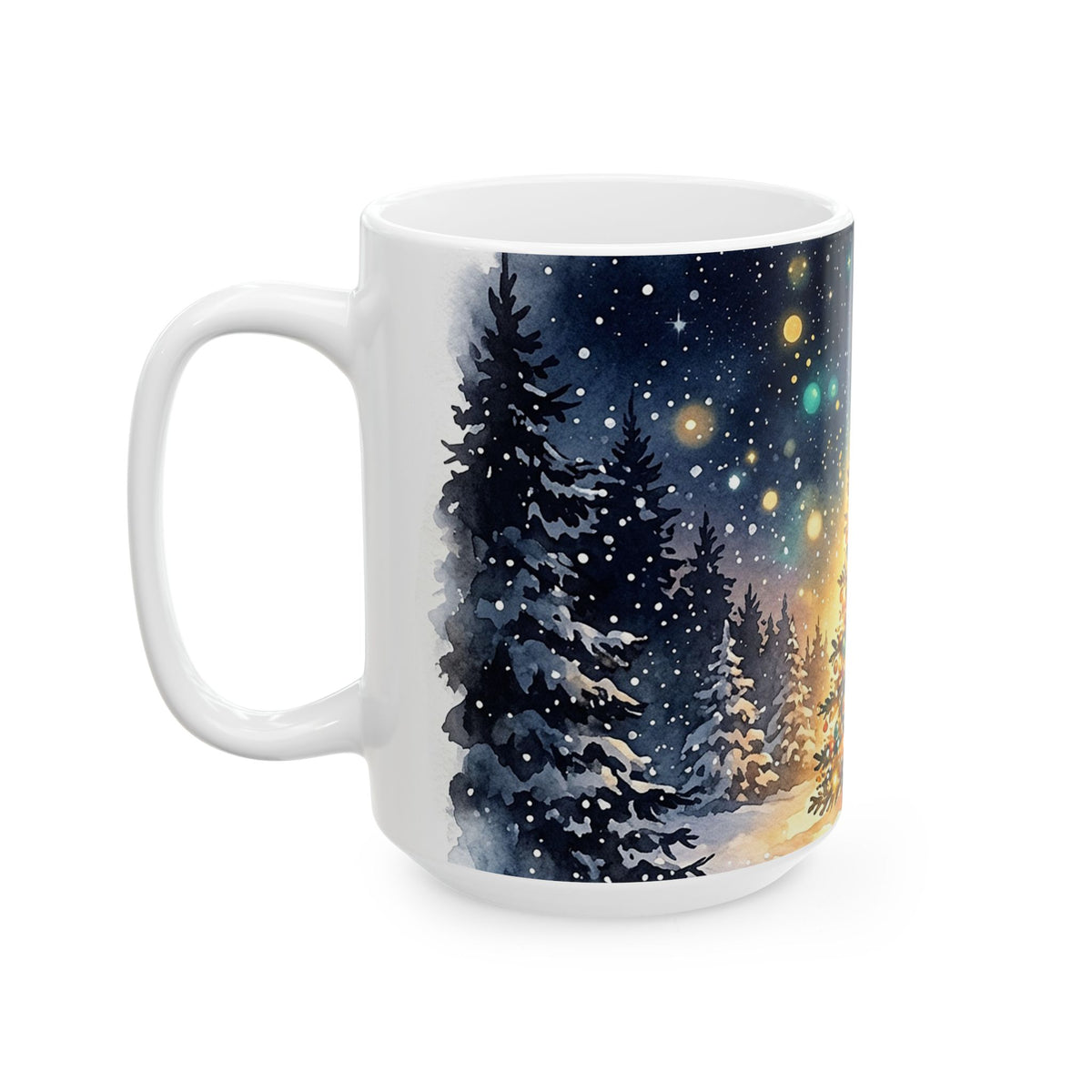 Festive Christmas Tree Ceramic Mug