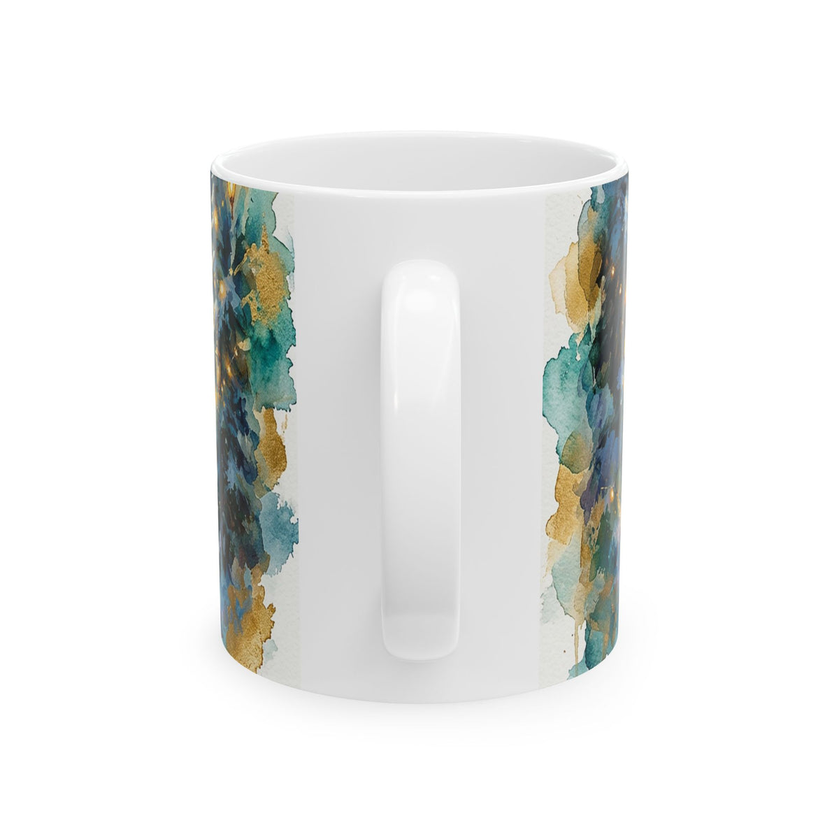 Fox in the Forest Starry Night Ceramic Mug