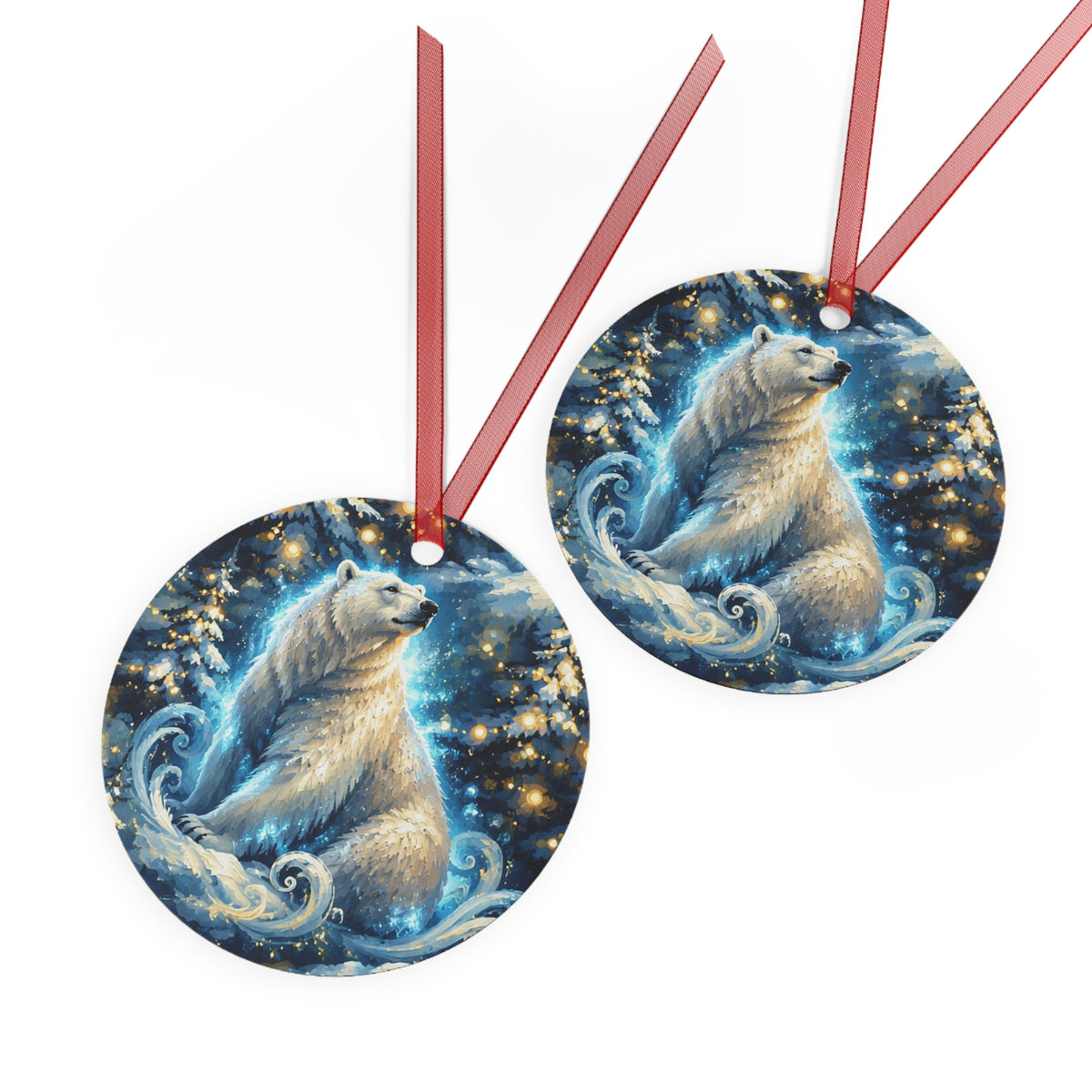 Polar Bear Winter Wonderland Christmas Ornament