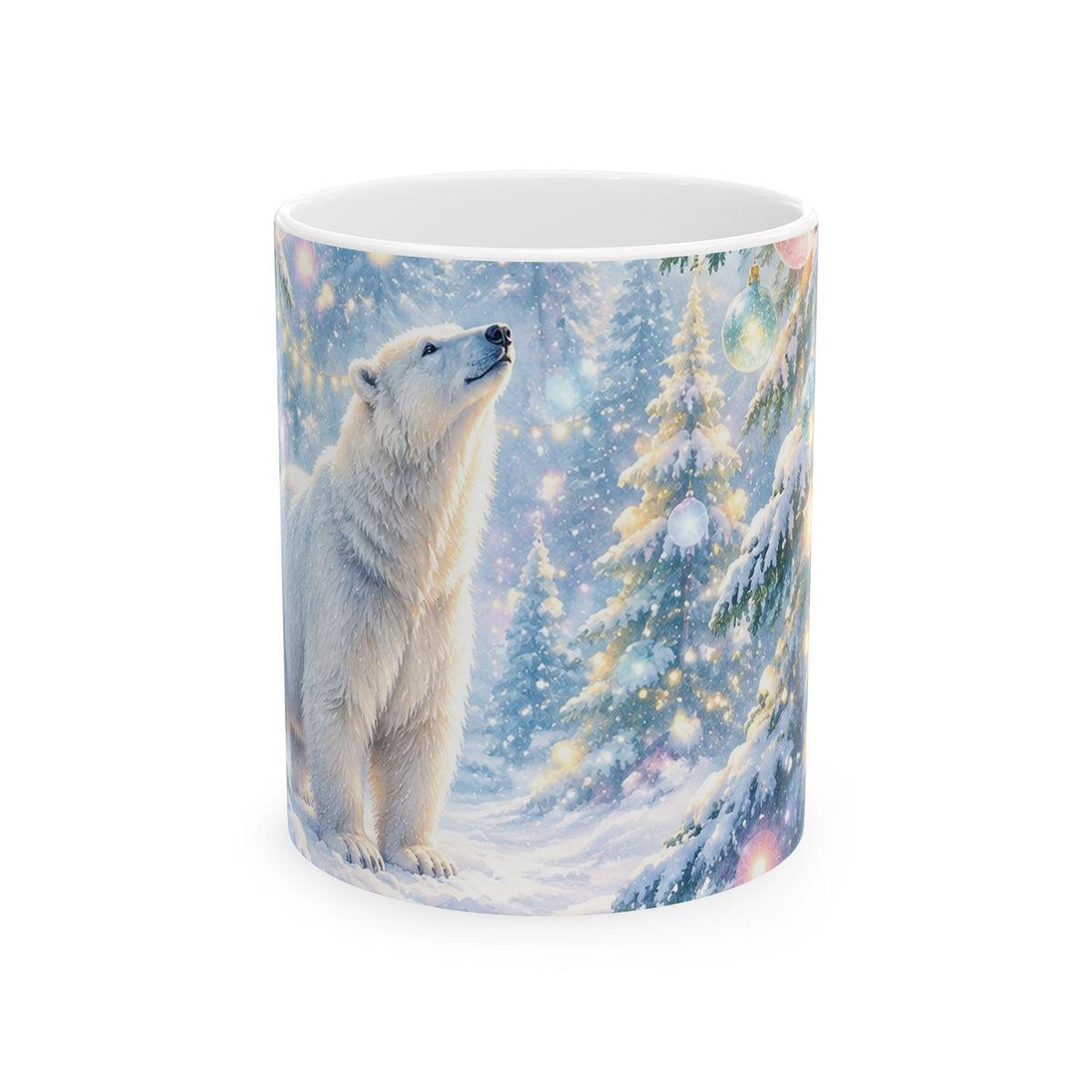 Polar Bear Winter Wonderland Ceramic Mug