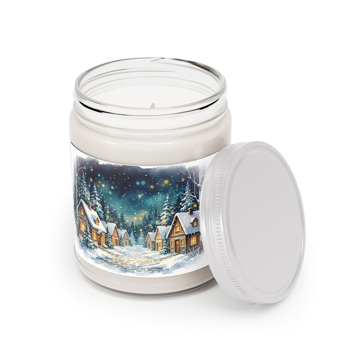 Winter Village Snowy Night Scented Soy Candle
