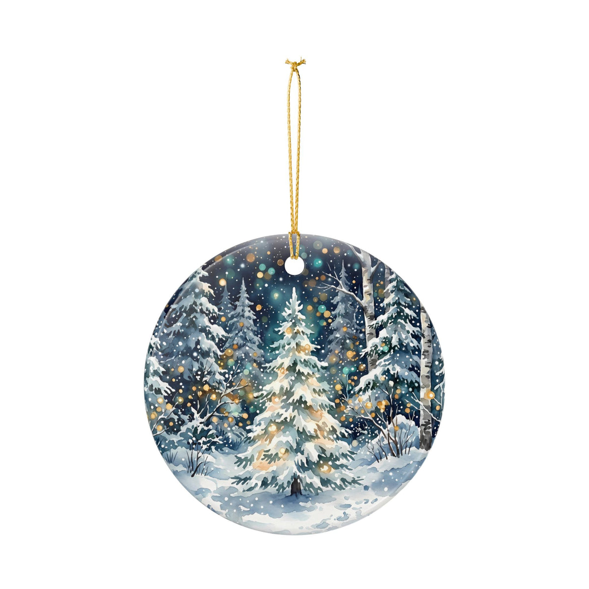 Winter Wonderland Ceramic Christmas Ornament