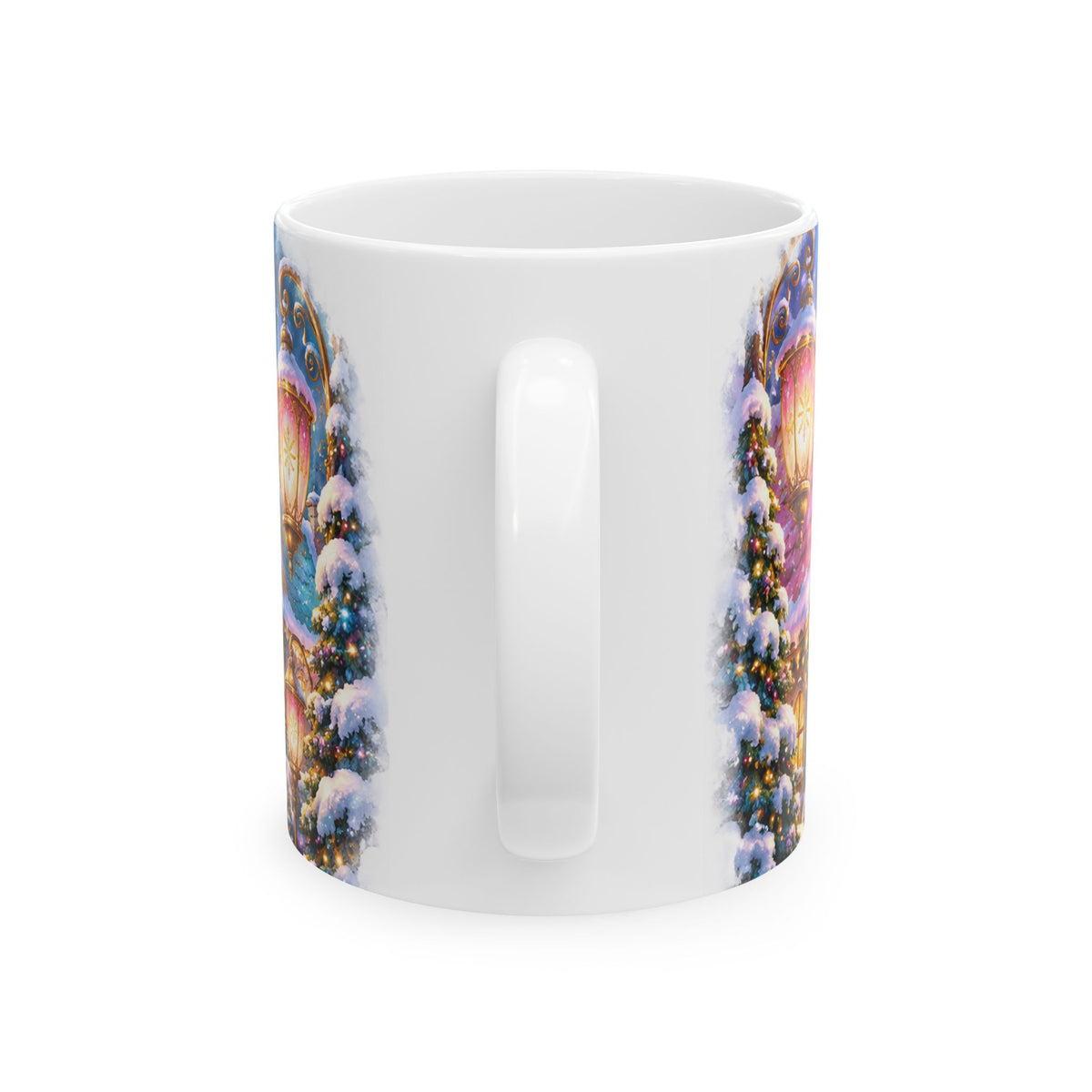 Winter Wonderland Christmas Village Ceramic Mug