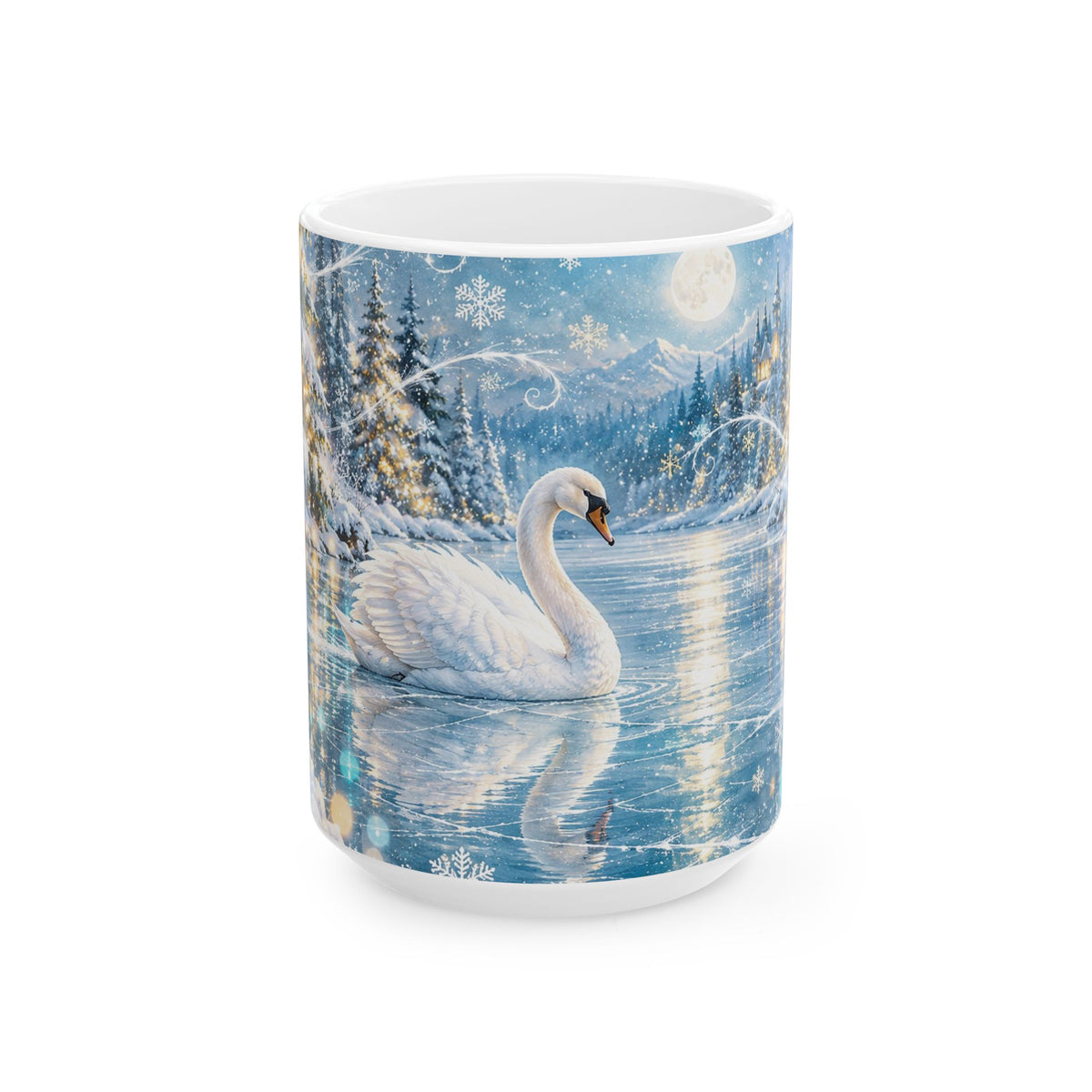 Winter Swan Ceramic Mug