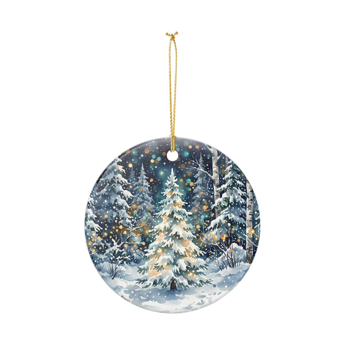 Winter Wonderland Ceramic Christmas Ornament