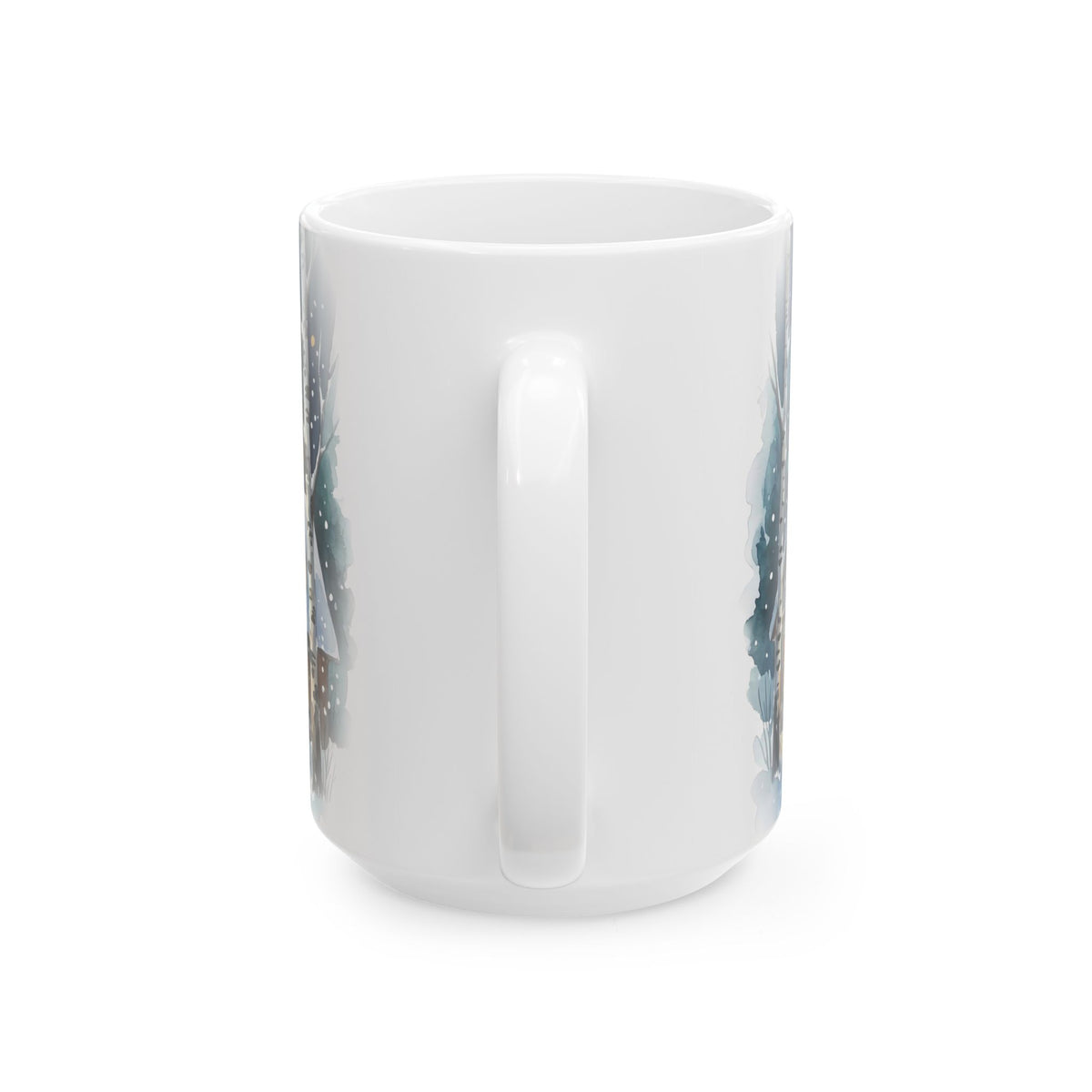 Winter Wonderland Christmas Village Ceramic Mug