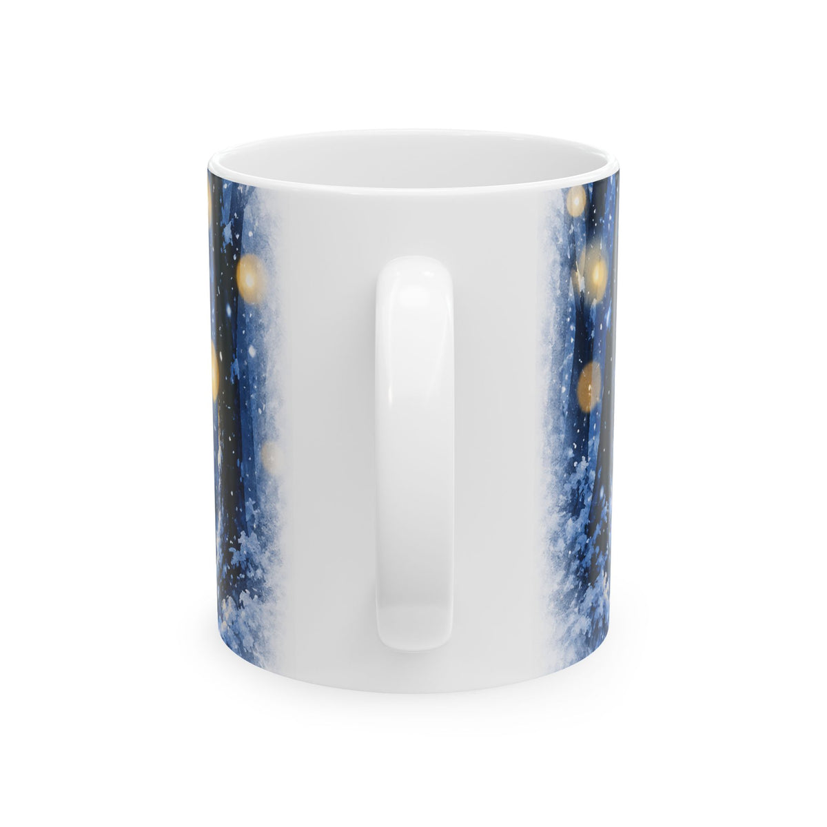 Winter Wonderland Snowy Forest Ceramic Mug