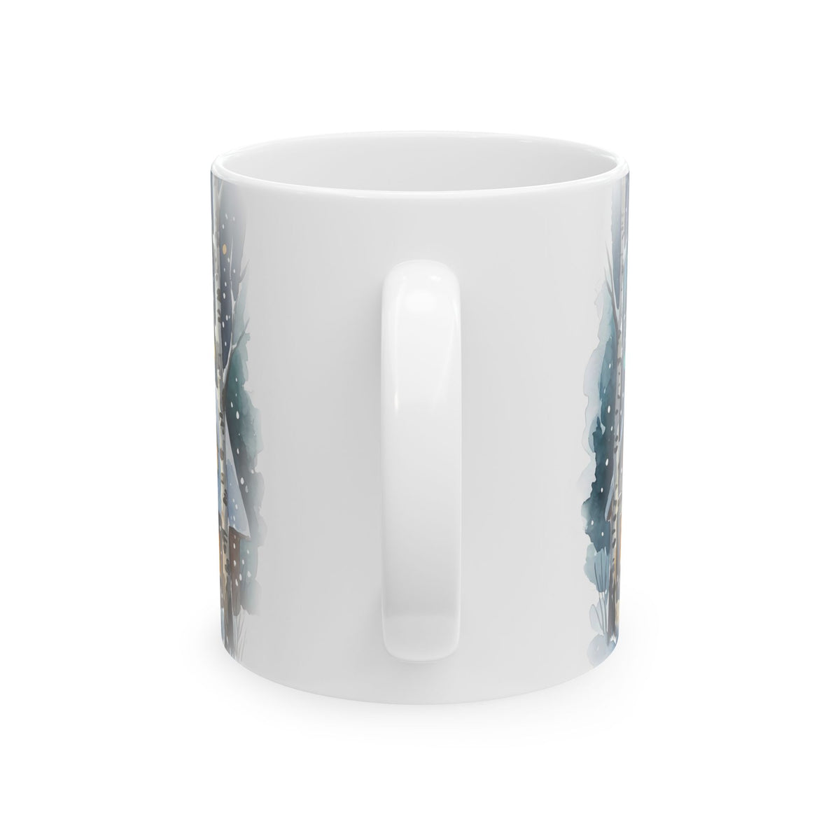 Winter Wonderland Christmas Village Ceramic Mug