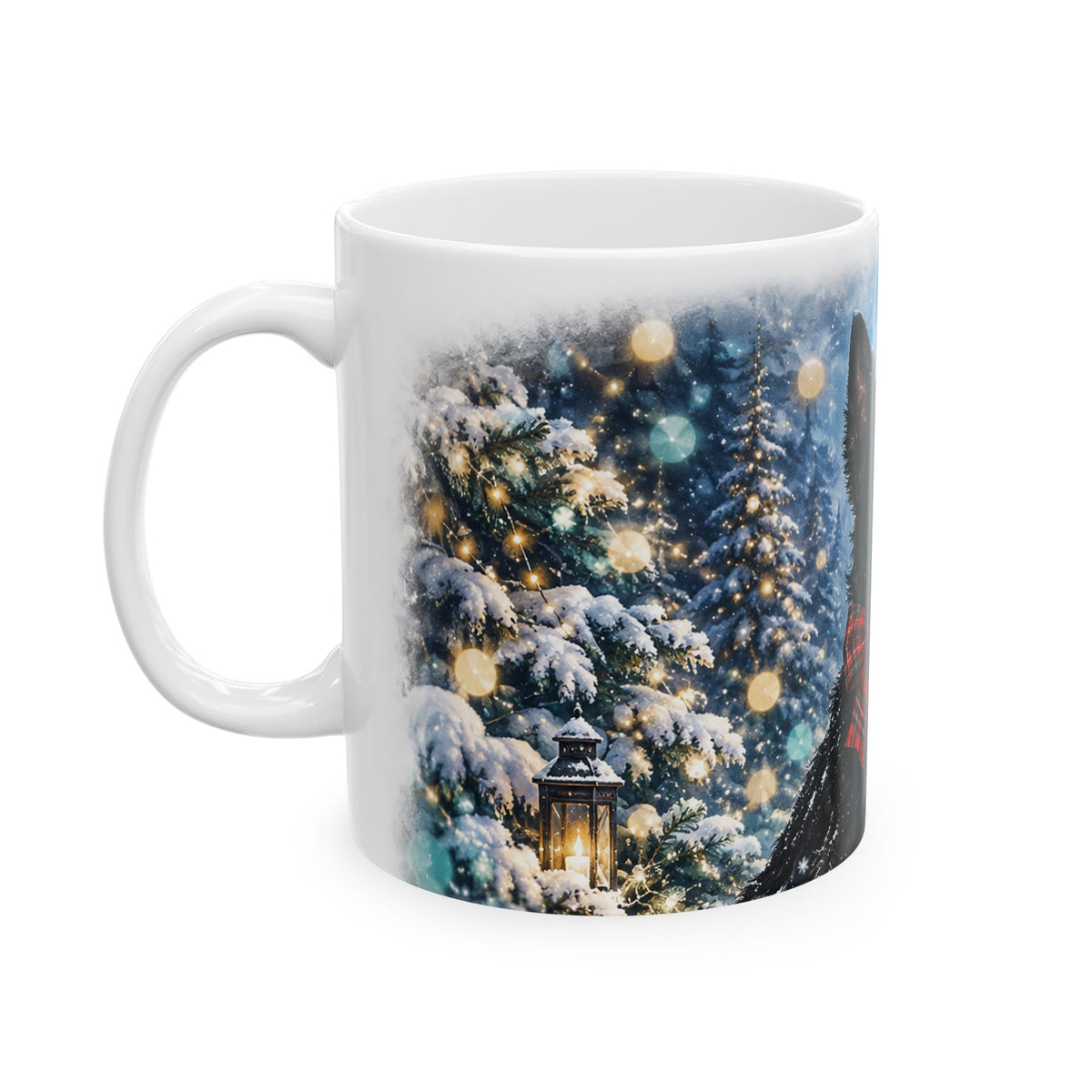 Scottish Terrier Christmas Ceramic Mug
