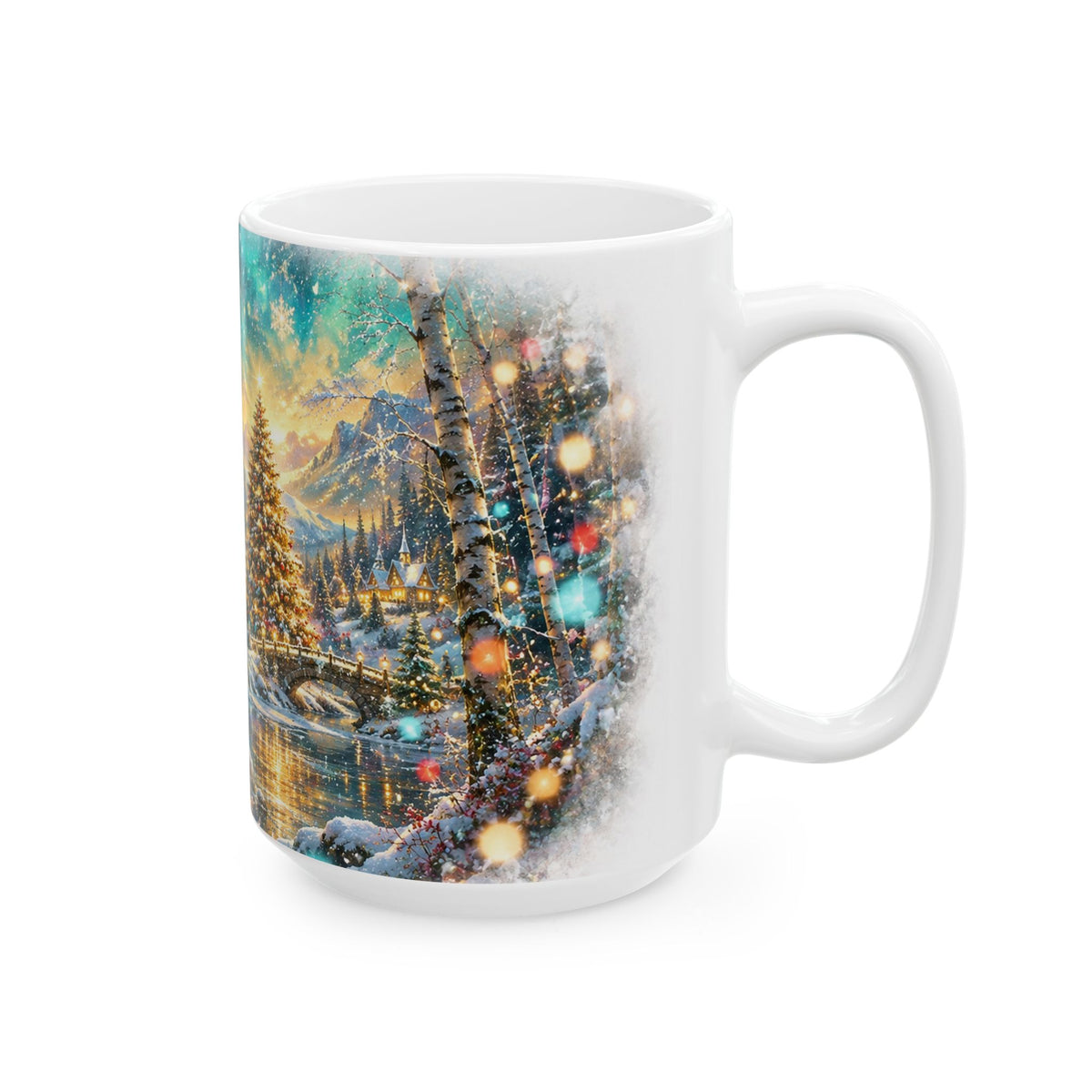 Winter Wonderland Deer Christmas Ceramic Mug