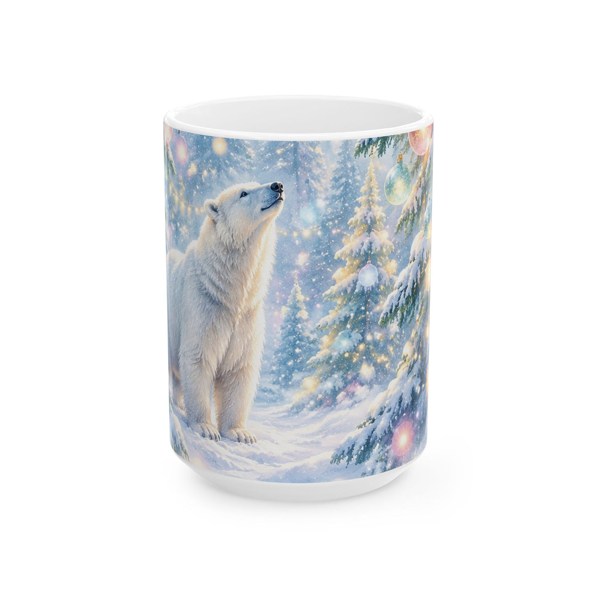 Polar Bear Winter Wonderland Ceramic Mug