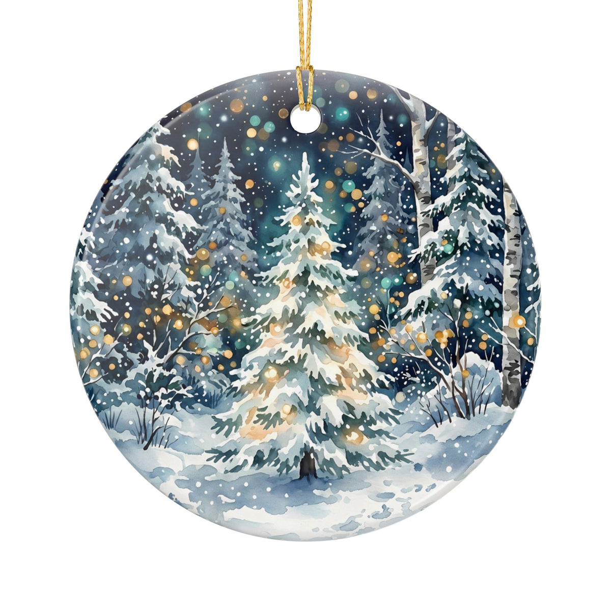 Winter Wonderland Ceramic Christmas Ornament