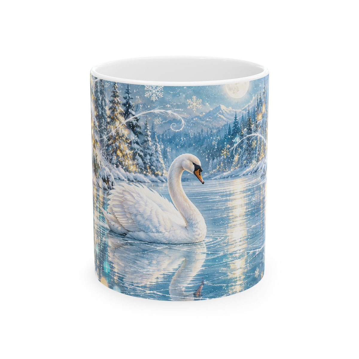Winter Swan Ceramic Mug