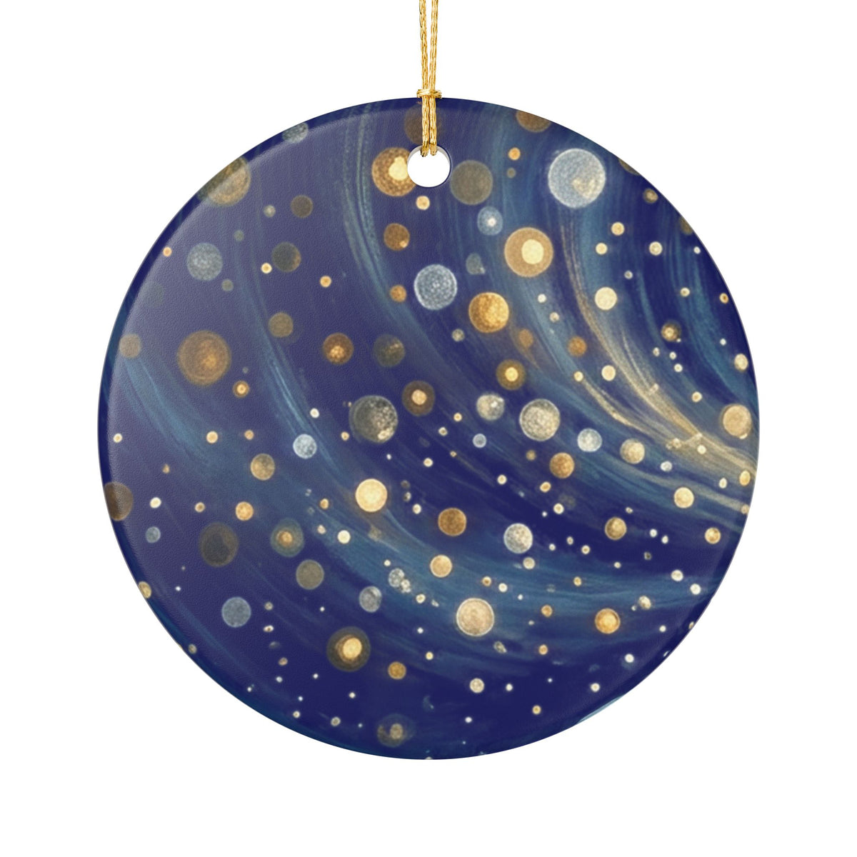 Cosmic Galaxy Ceramic Ornament