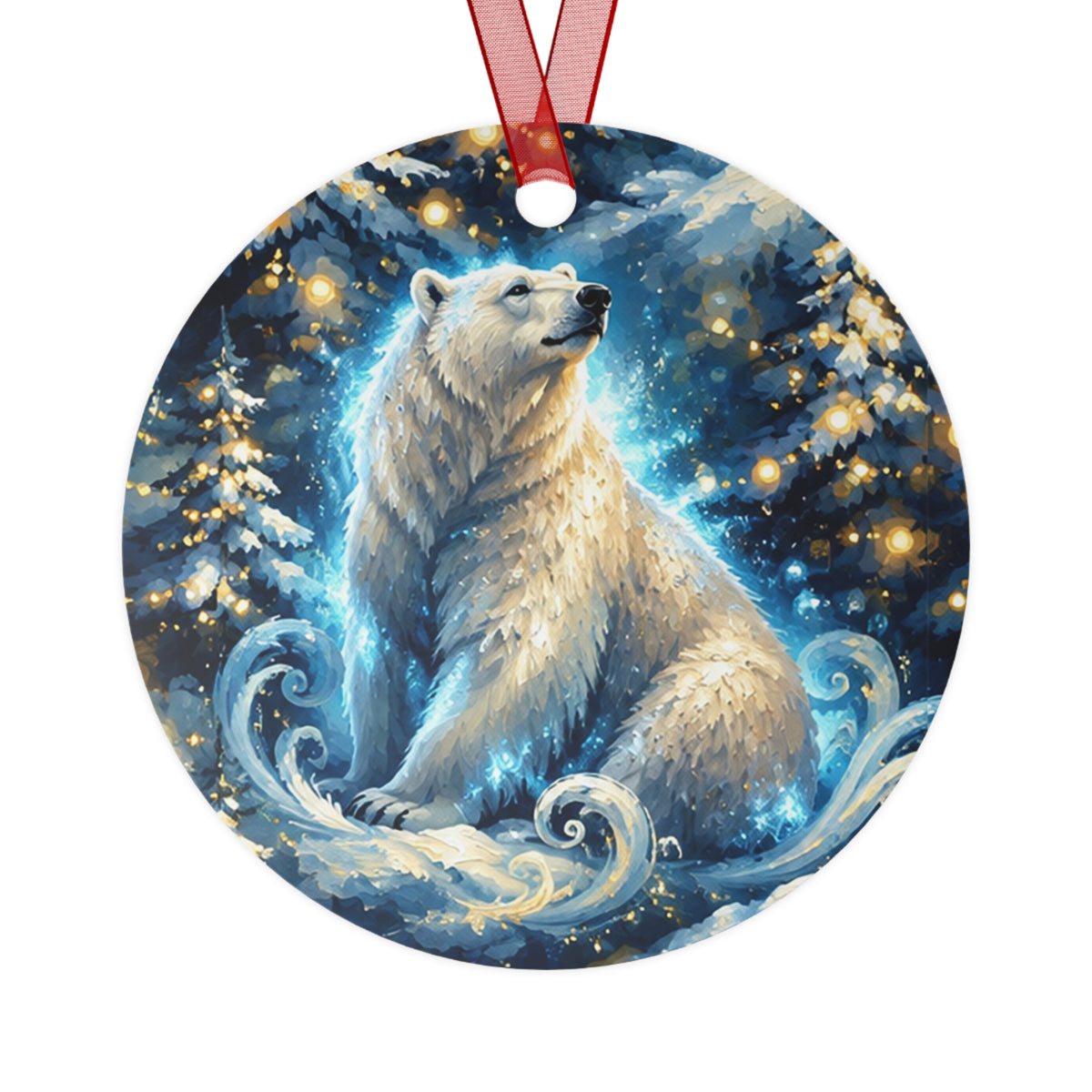 Polar Bear Winter Wonderland Christmas Ornament