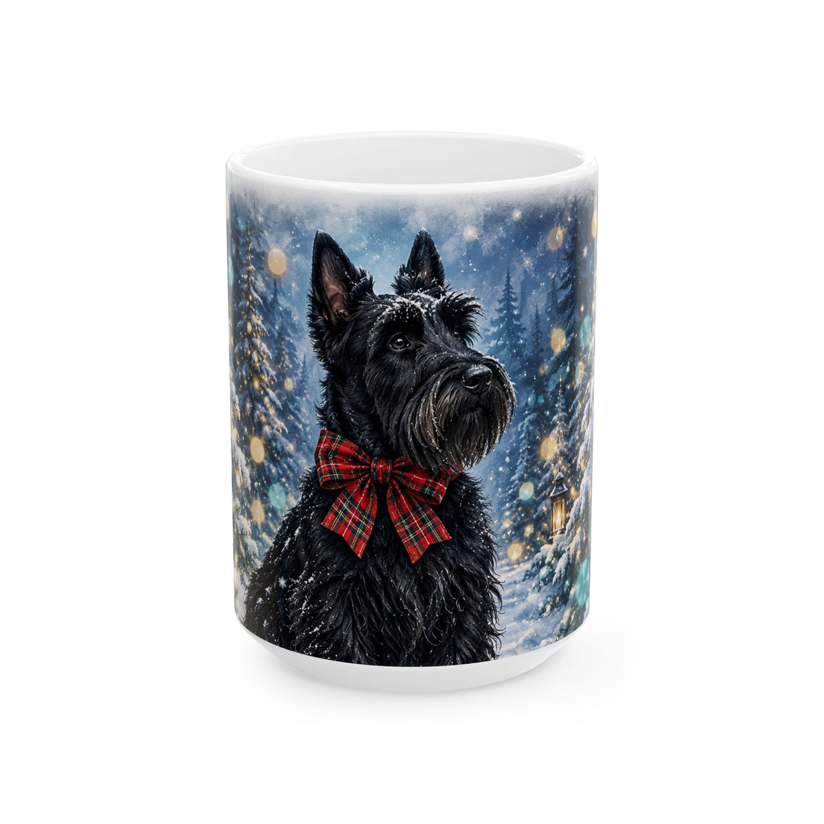 Scottish Terrier Christmas Ceramic Mug