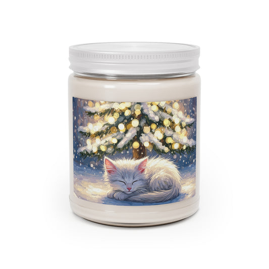 Cozy Christmas Kitten Scented Soy Candle