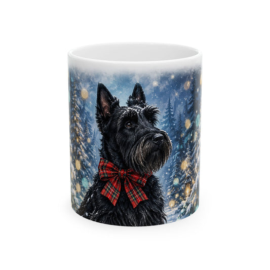 Scottish Terrier Christmas Ceramic Mug