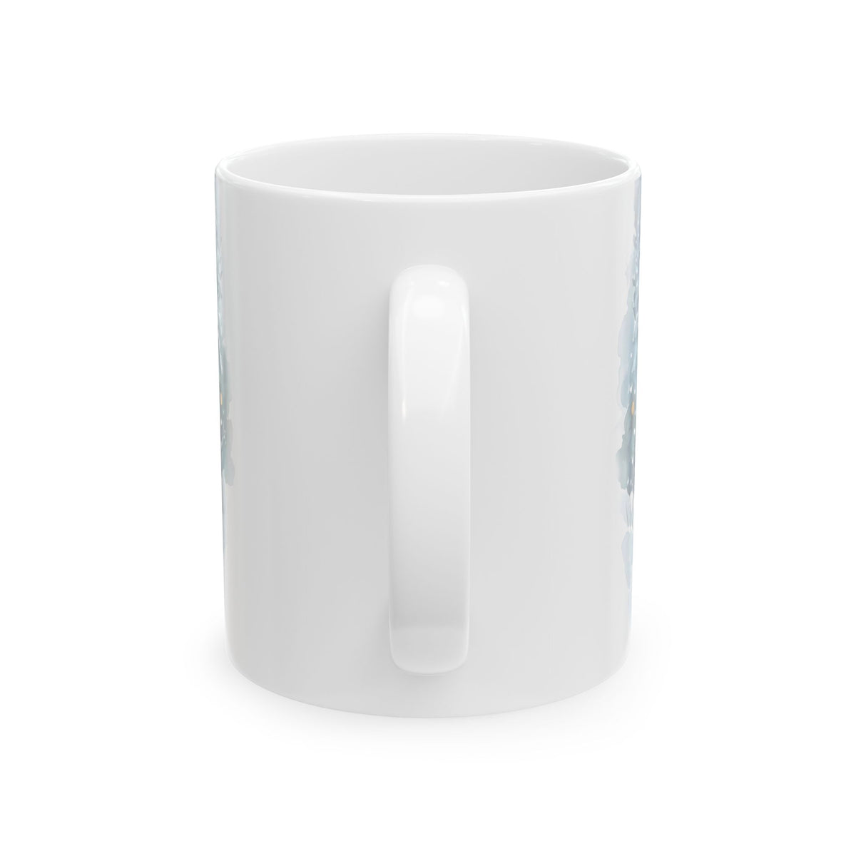 Winter Wildlife Deer and Polar Bear Ceramic Mug