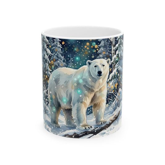 Polar Bear Winter Wonderland Ceramic Mug