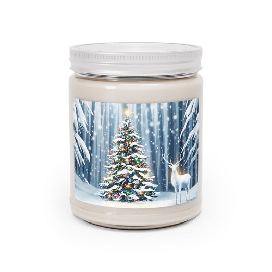 Winter Christmas Tree & Reindeer Scented Soy Candle