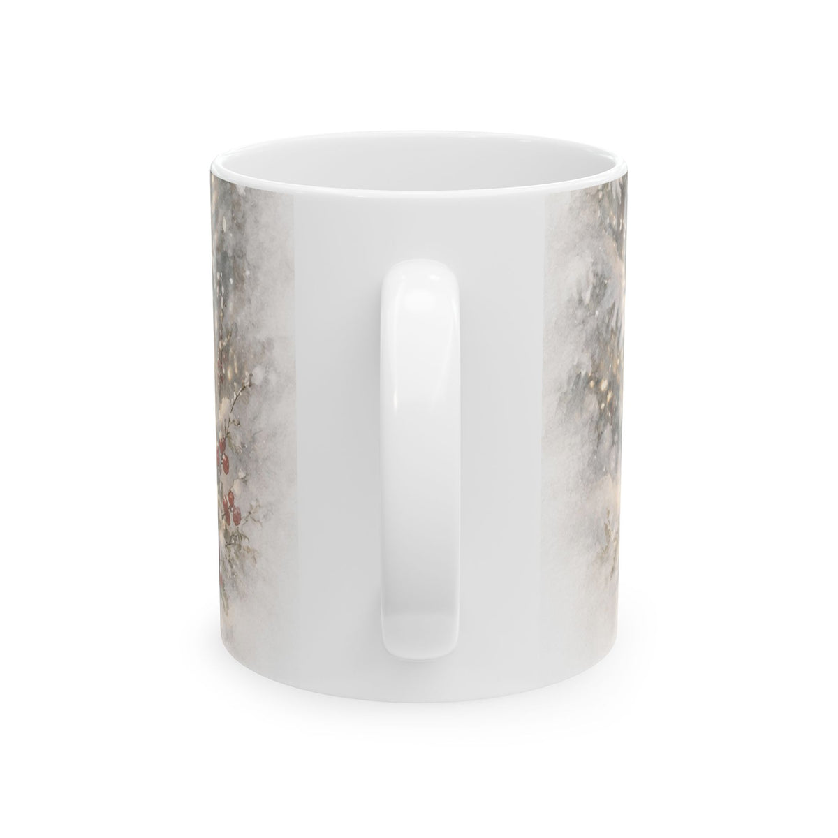Winter Bunny Christmas Ceramic Mug