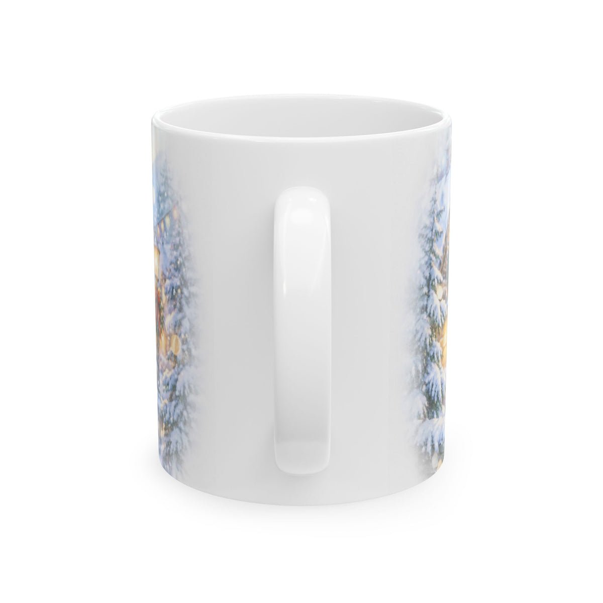 Winter Owl Christmas Mug – Snowy Woodland Holiday Coffee Cup