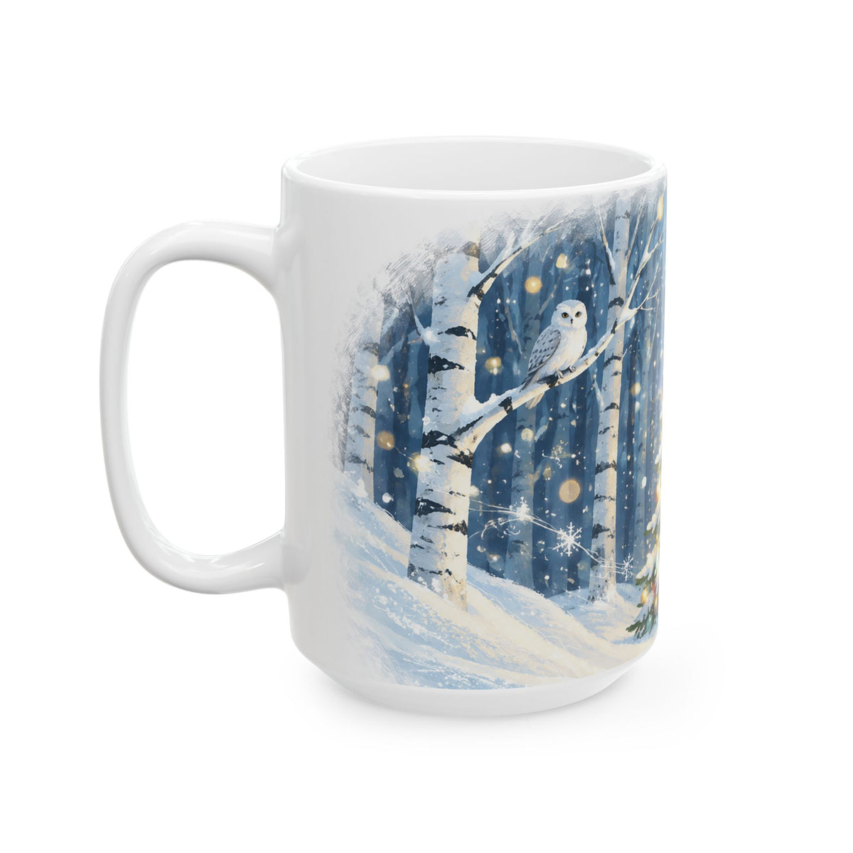 Winter Christmas Tree Ceramic Mug