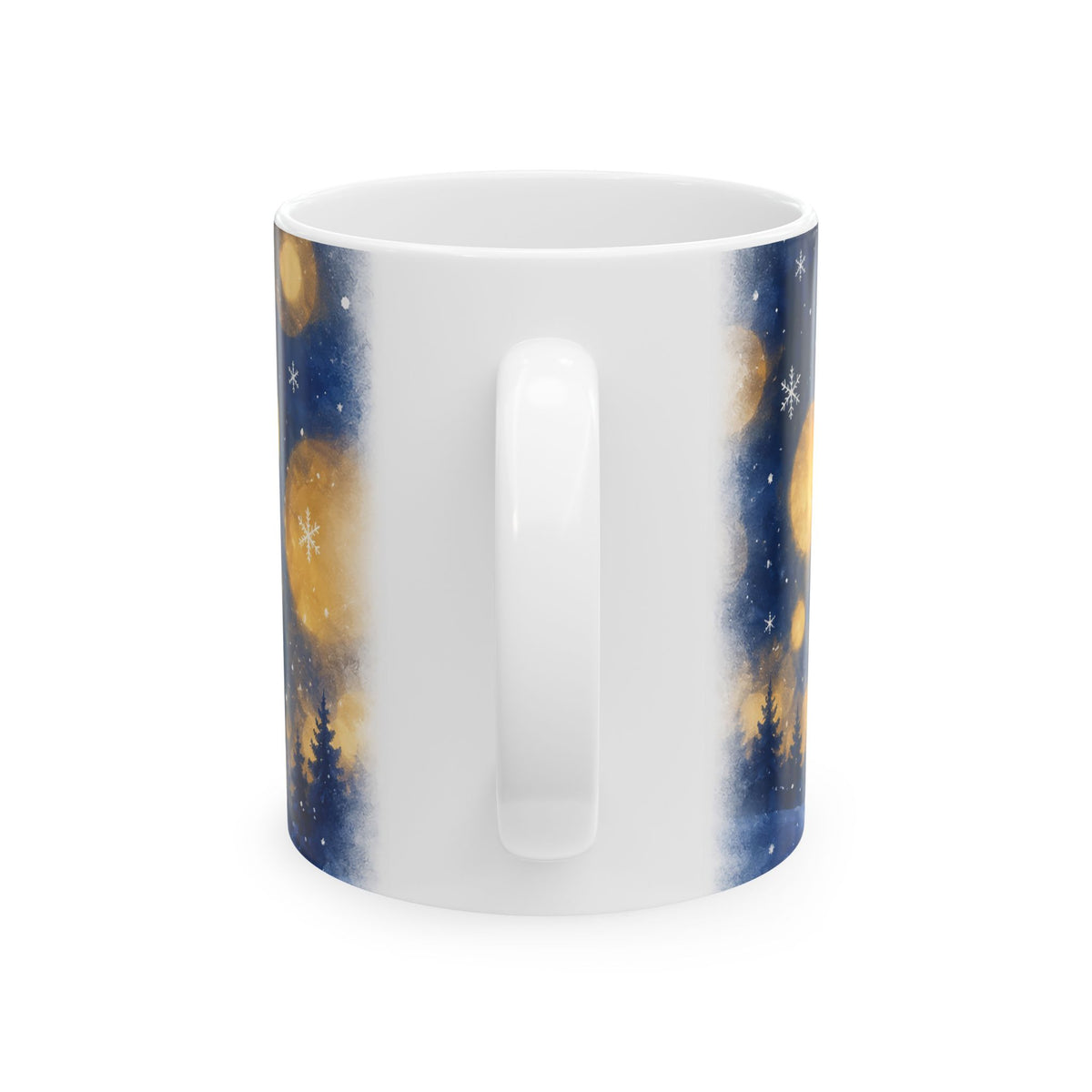 Mystical Deer Under the Moonlight Ceramic Mug