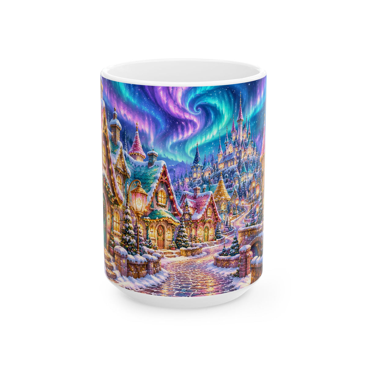 Winter Wonderland Christmas Village Ceramic Mug