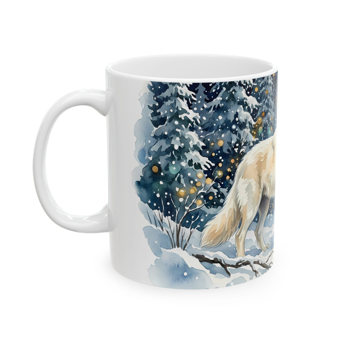 Winter Wolf Ceramic Mug