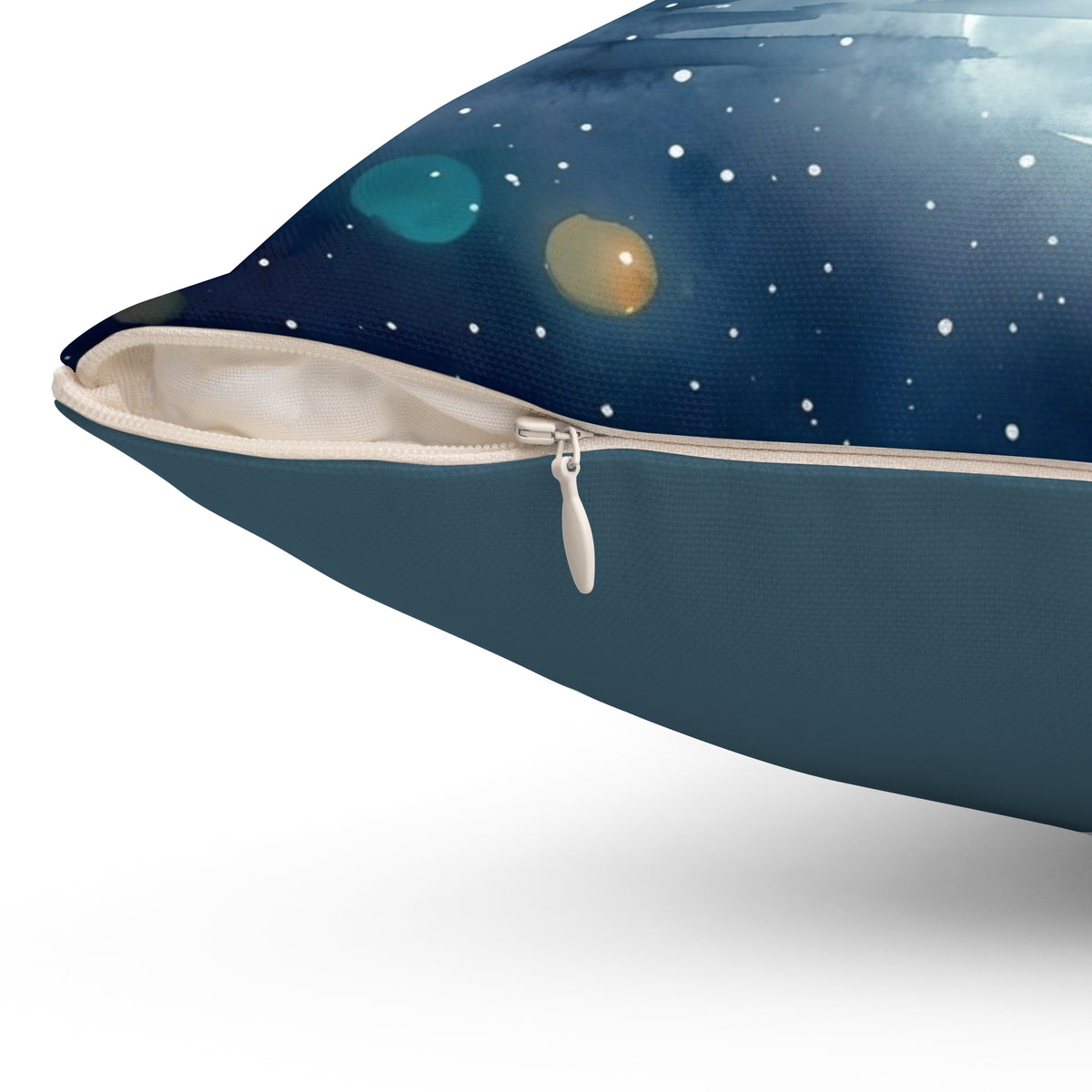 Mystical Swan Lake Square Pillow