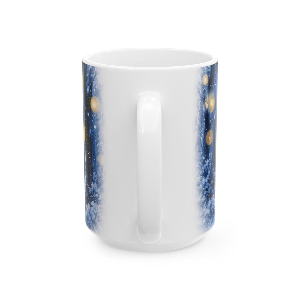 Winter Wonderland Snowy Forest Ceramic Mug