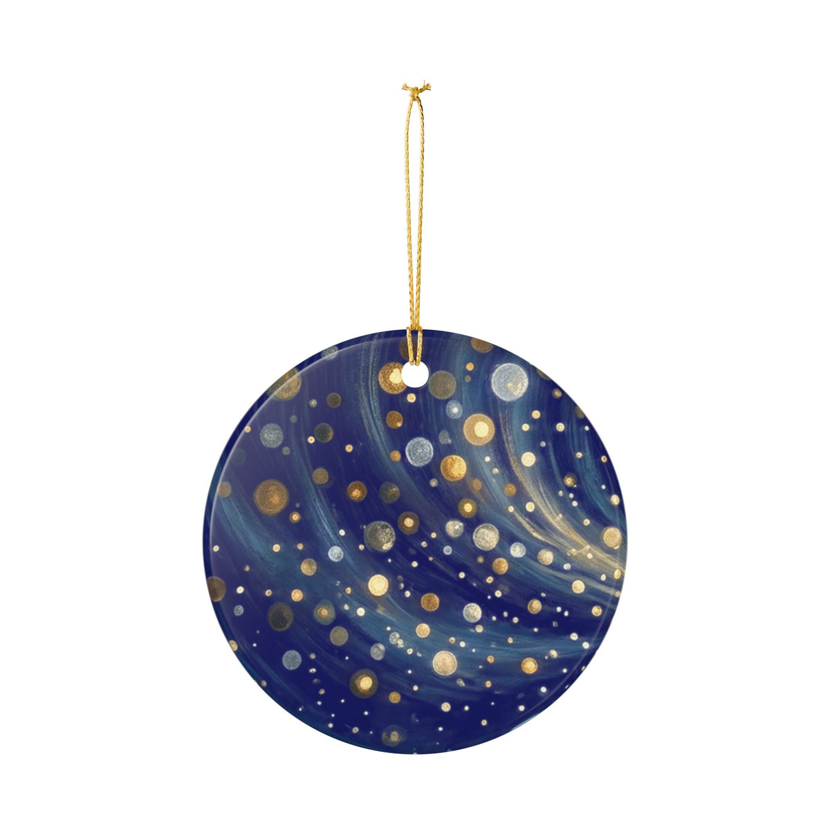 Cosmic Galaxy Ceramic Ornament